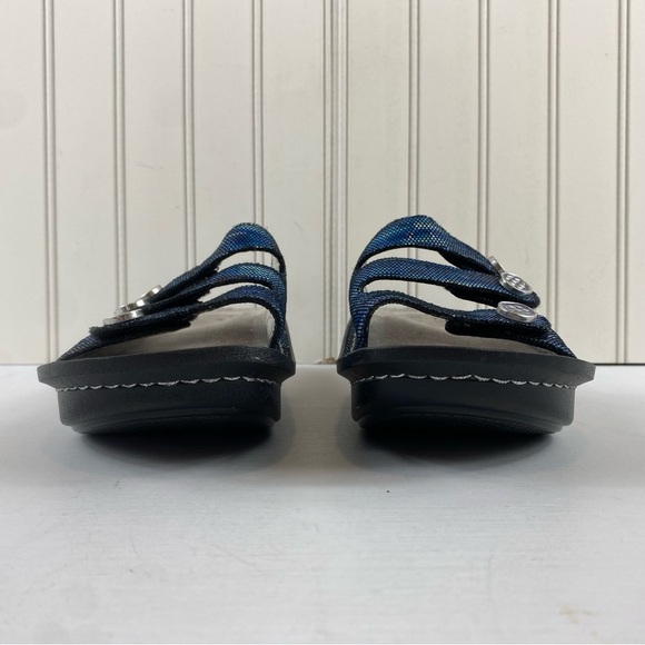 Alegria by PG Lite Fiona Fio-140 Blue Triple Strap Slide Sandals Sz 37 7/7.5‎ - Picture 7 of 12